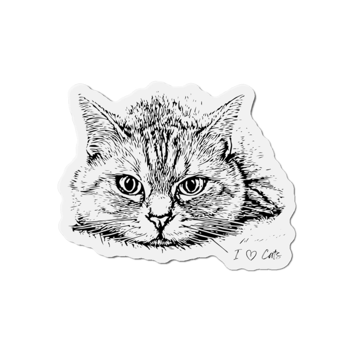 I Heart Cats Magnets