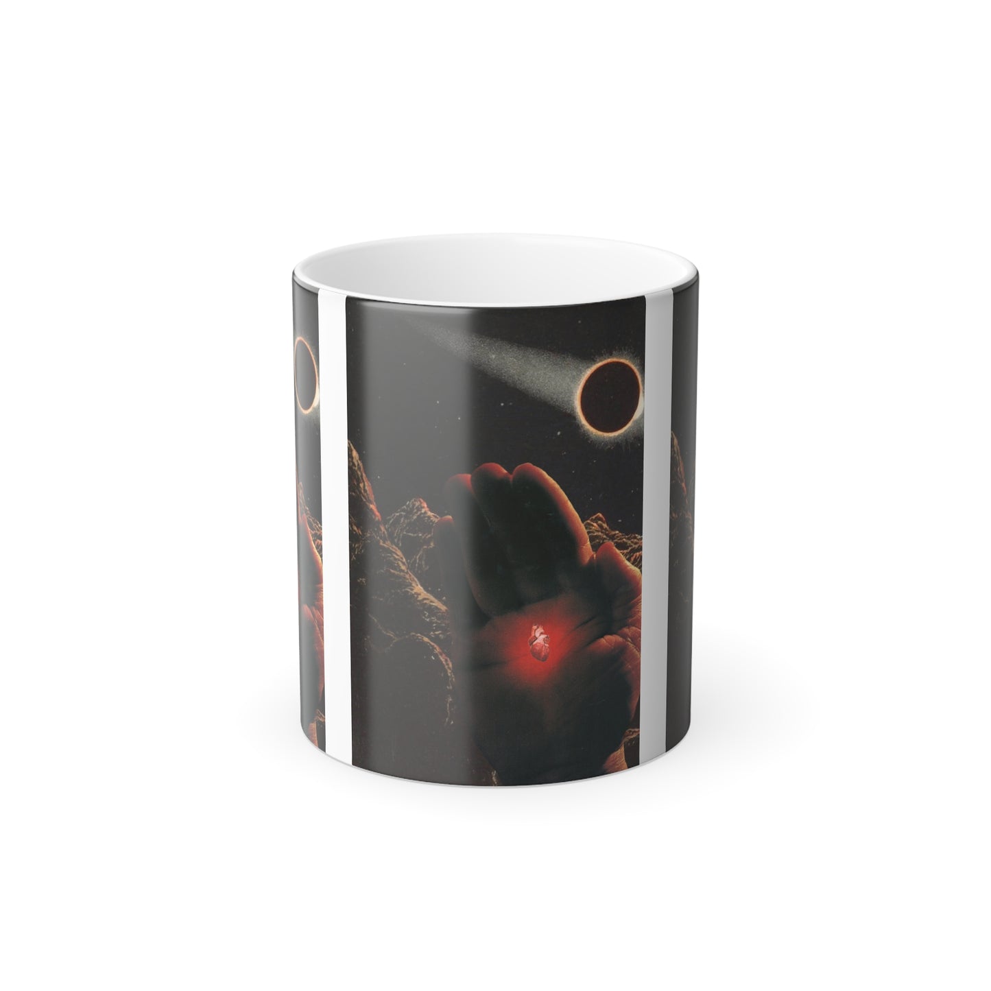 Heart and Hand color changing Mug