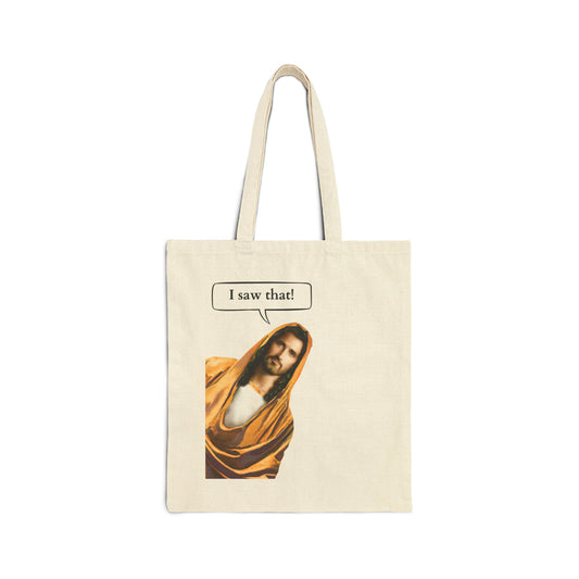 I saw that! Canvas Tote