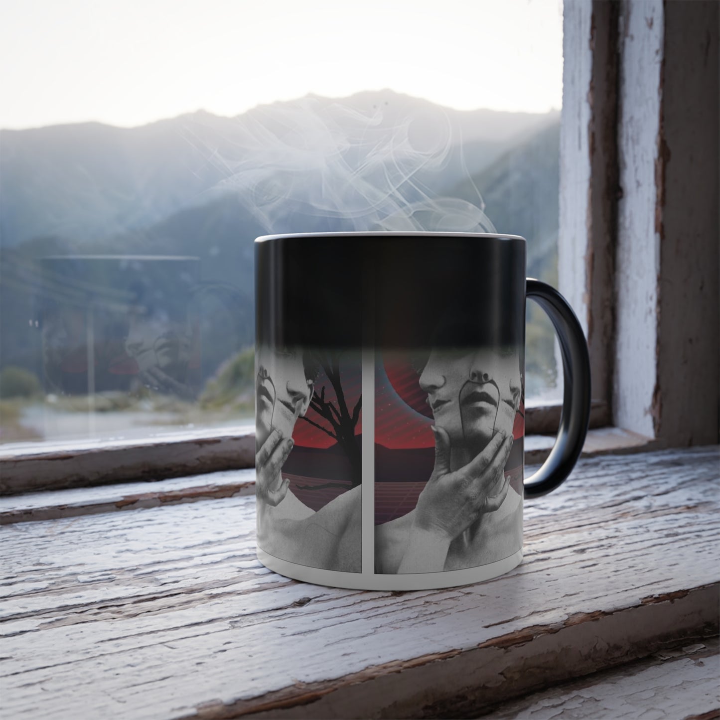 Masked color changing Mug