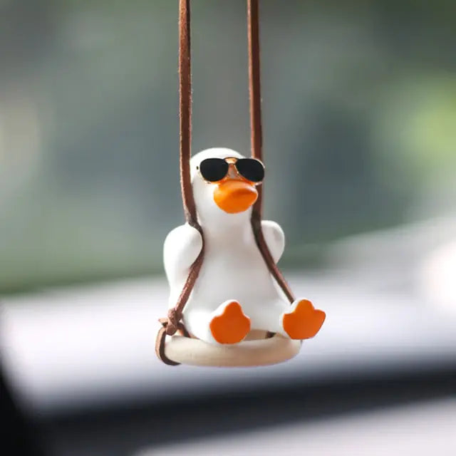 Swinging Duck Car Decor