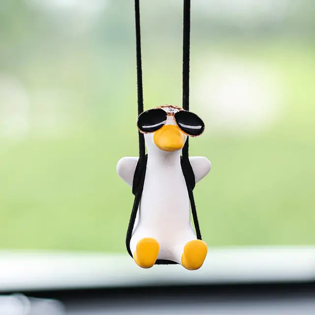 Swinging Duck Car Decor