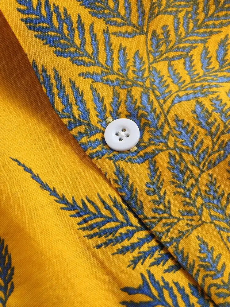 Hawaiian Botanic Button Up