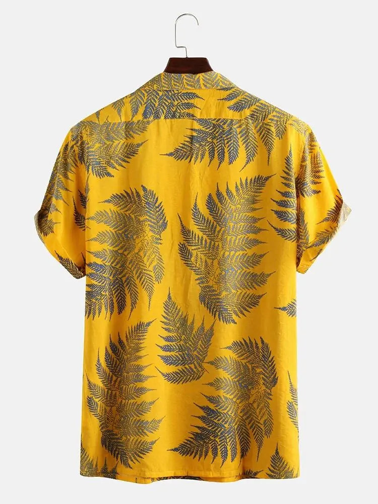 Hawaiian Botanic Button Up