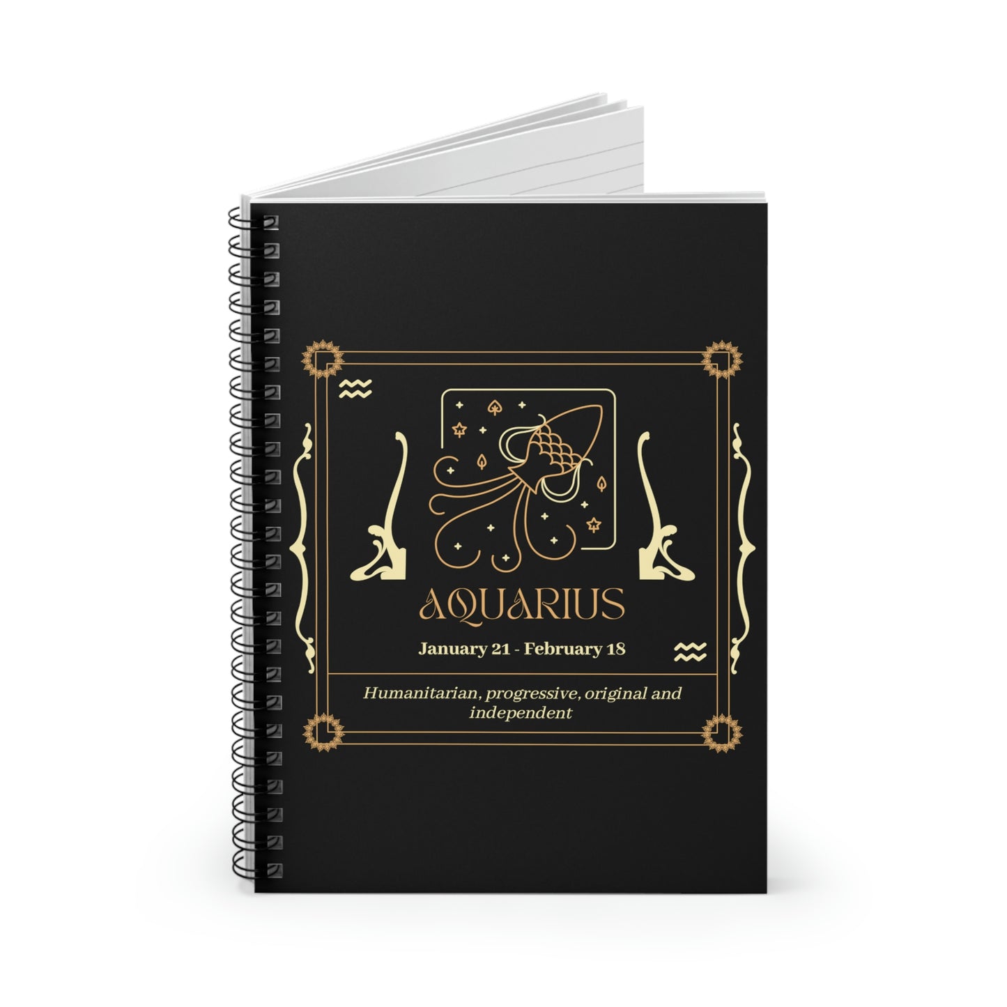 Aquarius Spiral Notebook