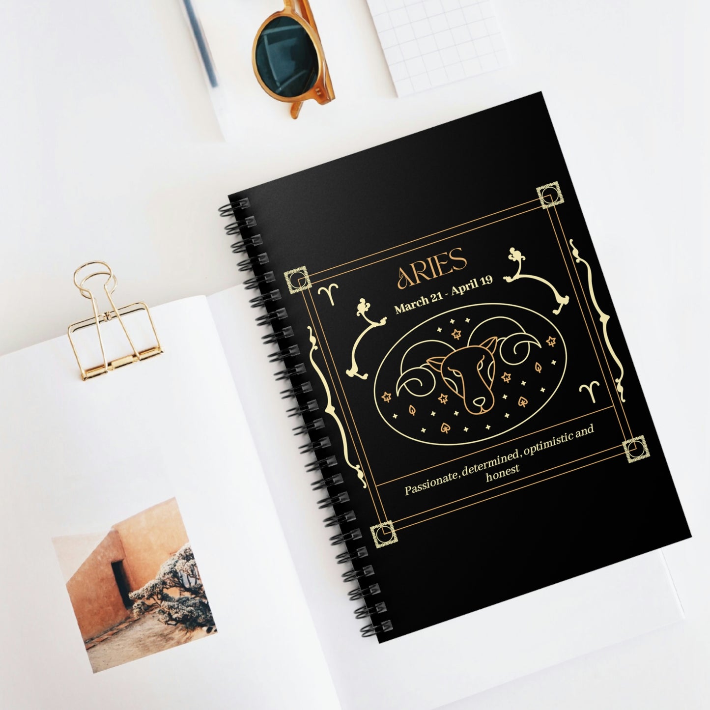 Aries Spiral Notebook