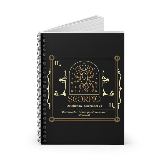 Scorpio Spiral Notebook